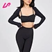 black shrug top